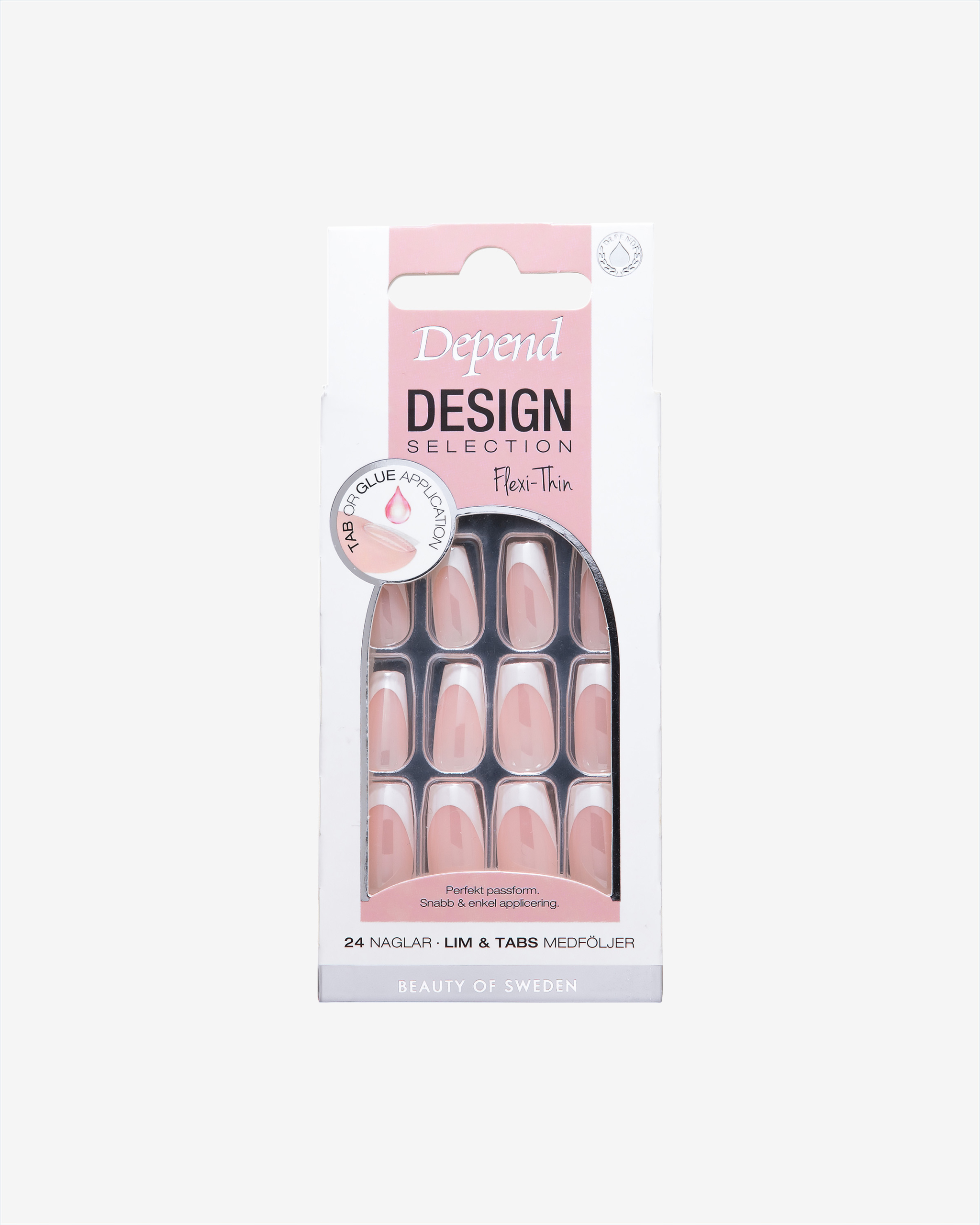 Design Selection Short Coffin, French White Chrome