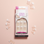 Press & Go French Look Medium Square, Rosa