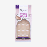 Press & Go French Look Short Square, Rosa
